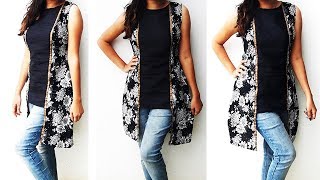 DIY Designer High Low Tunic Top Cutting And Stitching Tutorial [upl. by Burkley958]