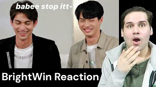 BrightWin  Bright and Win FLIRTING for 7 mins STRAIGHT  brittle 2gether the Series Reaction [upl. by Liatnahs91]