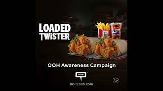 The AllNew Loaded Twister From KFC Hits The Streets of the UAE on OOH [upl. by Melburn842]