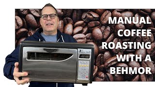 Manual coffee roasting at home with a Behmor 1600 Plus [upl. by Lucina]