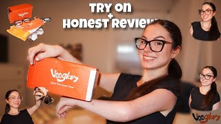 VOOGLAM GLASSES TRY ON REVIEW  affordable trendy eyewear [upl. by Gard906]