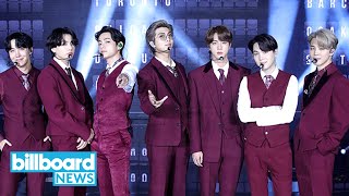 BTS Brings Dynamite to the 2020 Billboard Music Awards  Billboard News [upl. by Aihsemek9]