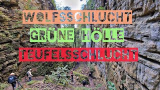 WOLFSSCHLUCHT  GRÜNE HÖLLE  TEUFELSSCHLUCHT ERLEBNISFAHRT 04 bis 062024 [upl. by Anelegna]