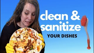 How to Clean Sanitize amp Disinfect your Dishes When Someones Sick [upl. by Lekym]