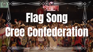 Flag Song  Cree Confederation  2024 Gathering of Nations Pow Wow [upl. by Kynan494]