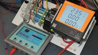 HMI KTP400 s Modbus TCP protokolem  Siemens touch panel KTP400 using Modbus TCP protocol [upl. by Lenroc]