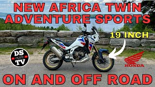 Honda Africa Twin Adventure Sports On and Off Road Test and Review 19 Inch Front Wheel [upl. by Gemperle]