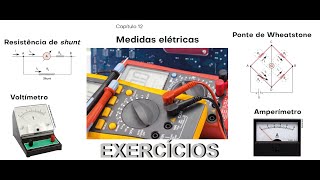 Medidas elétricas AP07 Um voltímetro representado pela letra V e um amperímetro representado [upl. by Eelirak729]