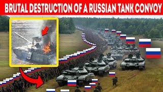 Ukraine ARMY Destroys a Huge russian CONVOY with precise hits The Best Moments [upl. by Klina]