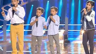 Carlos vs Antonio y Paco vs Kely quotToda Una Vidaquot – Las Batallas  La Voz Kids 2017 [upl. by Grae]