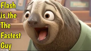 Zootopia Funny Sloth scene 🤣🤣 Sloth funny clip Flash is the fastest guy memes zootopia 1 [upl. by Argyres]