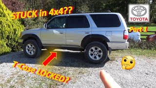 Pt 1 HELP My Toyota is STUCK in 4x4 02 4Runner [upl. by Oznohpla]