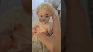 Kestner 143 tiny Antique bisque Doll [upl. by Treacy698]