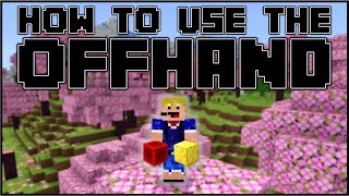 Minecraft Bedrock 121  How To Use The Offhand Slot MobileXboxPS4Windows 10Switch [upl. by Cathie]