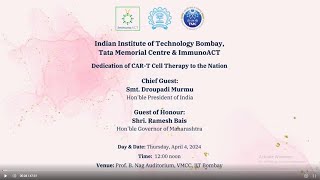 Dedication of CAR T cell therapy to the nation [upl. by Alyek]