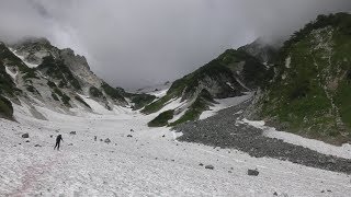 白馬岳登山猿倉→大雪渓→栂池ルート前編 [upl. by Calvano]