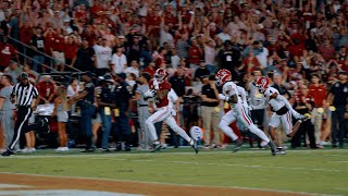 Alabama WR Ryan Williams with game winning TD against Georgia [upl. by Alliw]