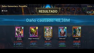 RAID SHADOW LEGENDS Clan Boss CB NM PESADILLA BLOCK DAMAGE ODIN construccion velocidadspeed odin232 [upl. by Staford]