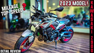 Finally 2023 Kawasaki Z900 Phantom Red Detail Review 🔥 New Features amp Price [upl. by Macknair]