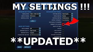 MY ROCKET LEAGUE SETTINGS 2024 UPDATED [upl. by Duffie]