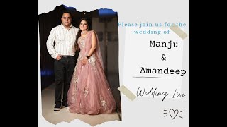 Manju amp Amandeep Wedding live Chhabbra Studio [upl. by Gnik558]