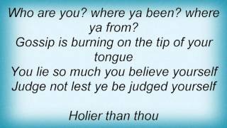 Metallica  Holier Than Thou Lyrics [upl. by Irem]