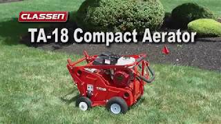 Operating the Classen TA18 Steerable Compact Aerator [upl. by Amuh]