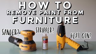 Removing Paint From Wood Furniture  What Is The Best Technique [upl. by Nnahoj]