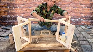 From Scrap Wooden Pallets Turned Into Wonderful Tables And Chairs  Woodworking Projects [upl. by Aay856]