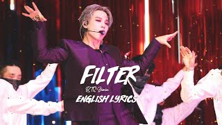 BTS Jimin Filter Lyrics BTS 지민 Jimin Filter English Lyrics [upl. by Anyela196]