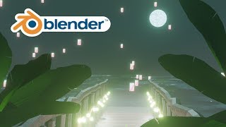 Beautiful Bridge Animation Blender 28 [upl. by Adnarym852]