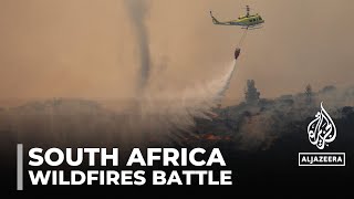 Wildfires in South Africa Firefighters battle blazes near Cape Town [upl. by Raven288]