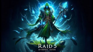 Age of Magic Myrddin Boss Node  Regular Raid V D5 With Guardians Of Order One Shot [upl. by Rehpotirhc159]