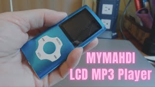 MYMAHDI LCD Portable MP3MP4 Player Review  Support TF Card USB Port Slim Small [upl. by Sallad]