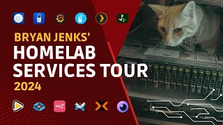 Bryan Jenks Homelab Services Tour 2024 🖥️ [upl. by Daukas]