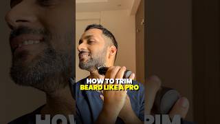 TRIM YOUR BEARD LIKE A PRO AT HOME beardtrim beardtrimmer shortsindia shorts [upl. by Moody]