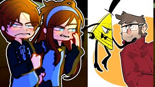 Reverse Gravity Falls reacts to BillFord  Bill x Ford  Book of Bill 🃁❤️ Gacha2 reacts Disney [upl. by Kylander]