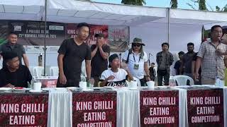 King Chilli eating Competition A prelude to the 25th Hornbill Festival 2024 [upl. by Idona]