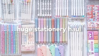 Huge back to school stationery haul 2023🐻 w stationery pal  aesthetic school supplies [upl. by Yeliw26]