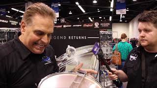 NAMM 2018  New amp Improved Rogers Snare Drums and Dynasonic for 2018 [upl. by Walworth]