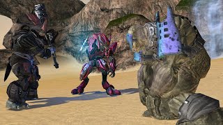 Halo 3 Brutes and Halo Reach Elites VS Halo 2 Angry Brutes [upl. by Airel688]