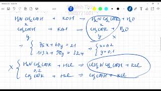 Cho 21 gam hỗn hợp gồm glyxin và axit axetic tác dụng vừa đủ với dung dịch KOHthu được dung dịch X [upl. by Aehtla]