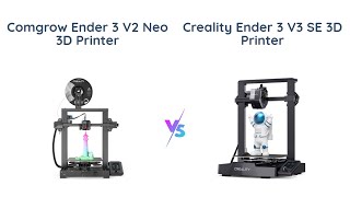 Creality Ender 3 V2 Neo vs Ender 3 V3 SE 3D Printer Comparison 🔄🖨️ [upl. by Luapnaej369]