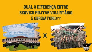 Diferença entre serviço militar voluntário e obrigatório [upl. by Slorac]