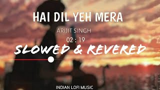 Hai Dil Yeh Mera Slowed and Reverb  Arijit Singh  Slow and Reverb Songs [upl. by Enyaj]