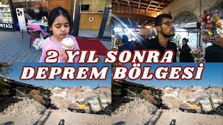 2 YIL SONRA DEPREM BÖLGESİ KAHRAMANMARAŞ KAPALI ÇARŞI DONDURMA  YAŞAR  TRABZON CADDESİ VLOG [upl. by Bohlen4]