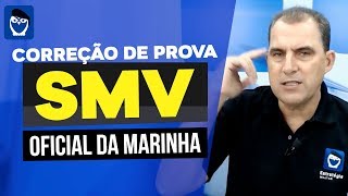 Correção de prova  Prova SMV Oficial da Marinha [upl. by Leontina]