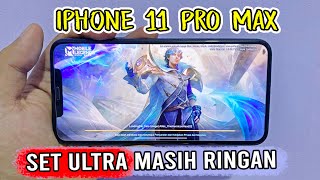 Test Mobile Legends on IPhone 11 Pro Max Ex Inter Enak banget  Gak Ada Obat [upl. by Quillon387]