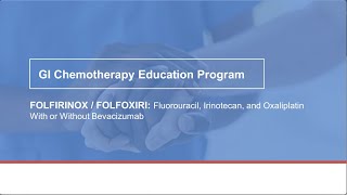 GI Chemotherapy Education – Overview Folfirinox [upl. by Ashlie185]