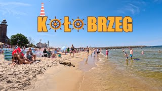 Kołobrzeg PLAŻA ⛵️🌞  LATO 2023  Spacer po plaży dzień szósty [upl. by Enreval]